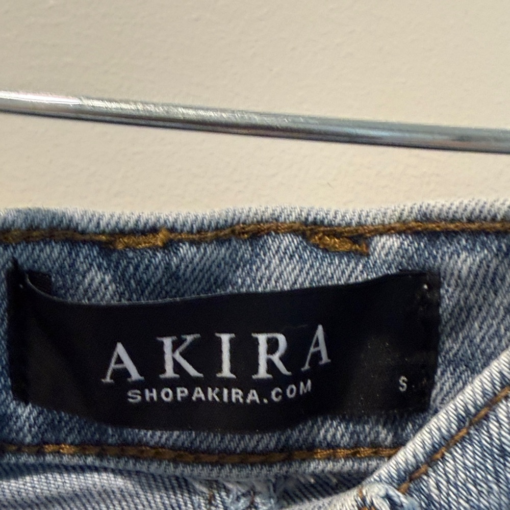 Represent Wrap Denim Mini Skirt - Picture 2 of 4
